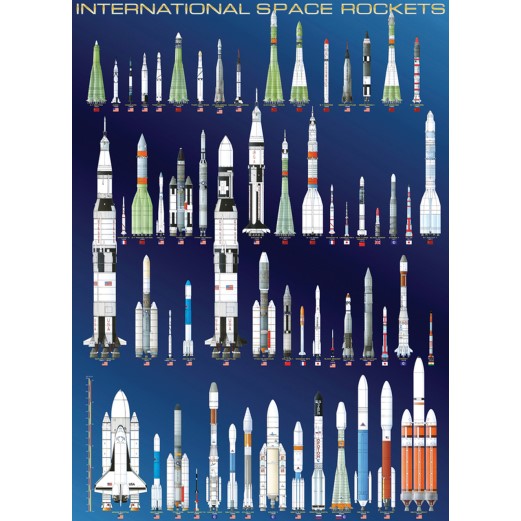 Puzzle International Space Rockets 1000pc